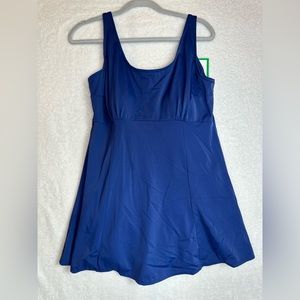 NWT Sea Waves one piece blue bathing suit swimsuit style A0G045 size